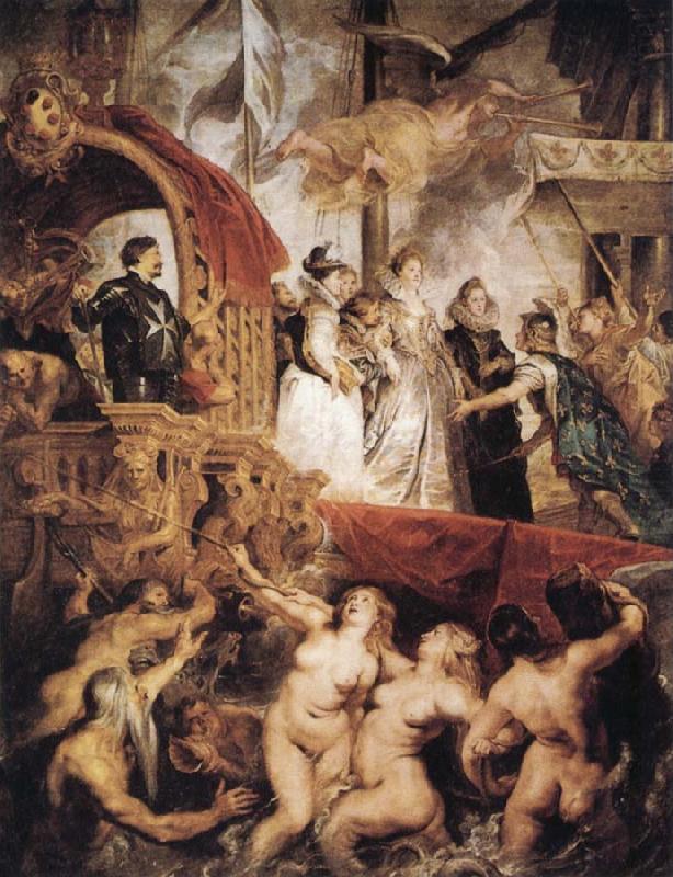 Peter Paul Rubens The Landing of Marie de'Medici at Marseilles oil painting picture